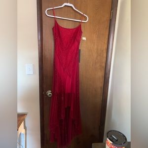 Beautiful evening gown or prom dress.